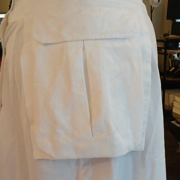 Caara Maxi Skirt Button Decoration Out Pockets White Size XL Used - Picture 12 of 14